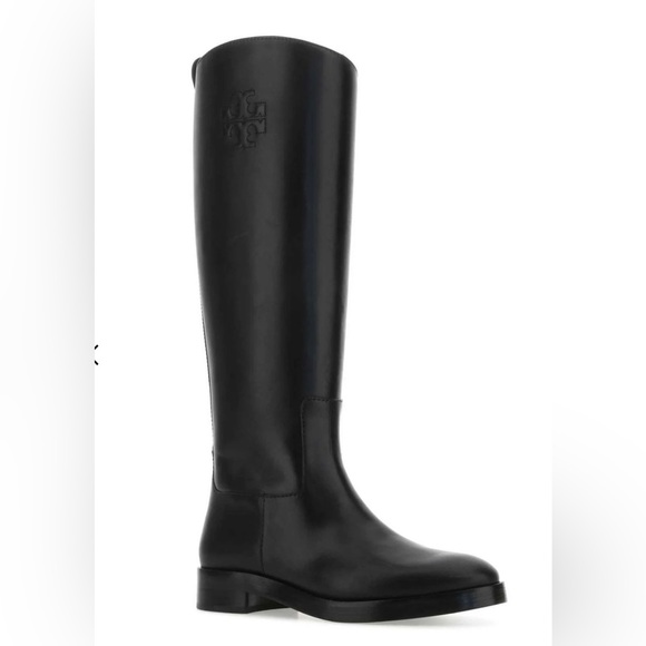 Tory Burch Shoes - New! 🖤 TORY BURCH Logo Embossed Riding Boots